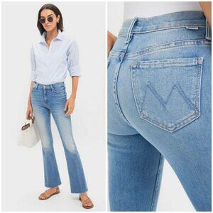💕MOTHER💕 The Weekender Fray Jeans ~ Glow Up 31 Flare NWOT